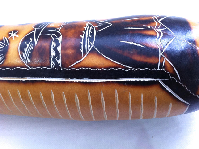 Dried gourd 'Guiro' shaker / rattle / rain sound £24.99