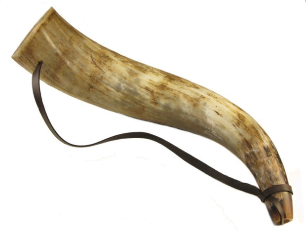 Ceremonial Horn - real horn trumpet. Bull horn, Ox horn. Viking horn. - Sound For Health