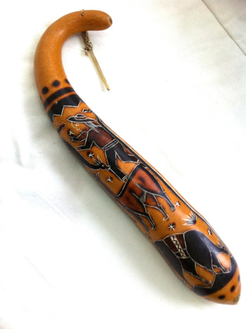 Dried gourd 'Guiro' - shaker / rattle / rain sound - Sound For Health
 - 1