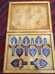 JEWS HARPs - Glazryn diatonic set in wooden case.