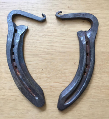 Bottle openers recycled from old horse shoes - blacksmith forged