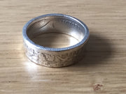Coin rings - real UK silver coin ring