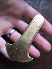 Early Bronze Age flanged axe head replica. Life size.