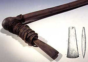 Otzi axe replica. Copper hand axe