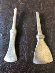 Early bronze chisel replicas. Life size.